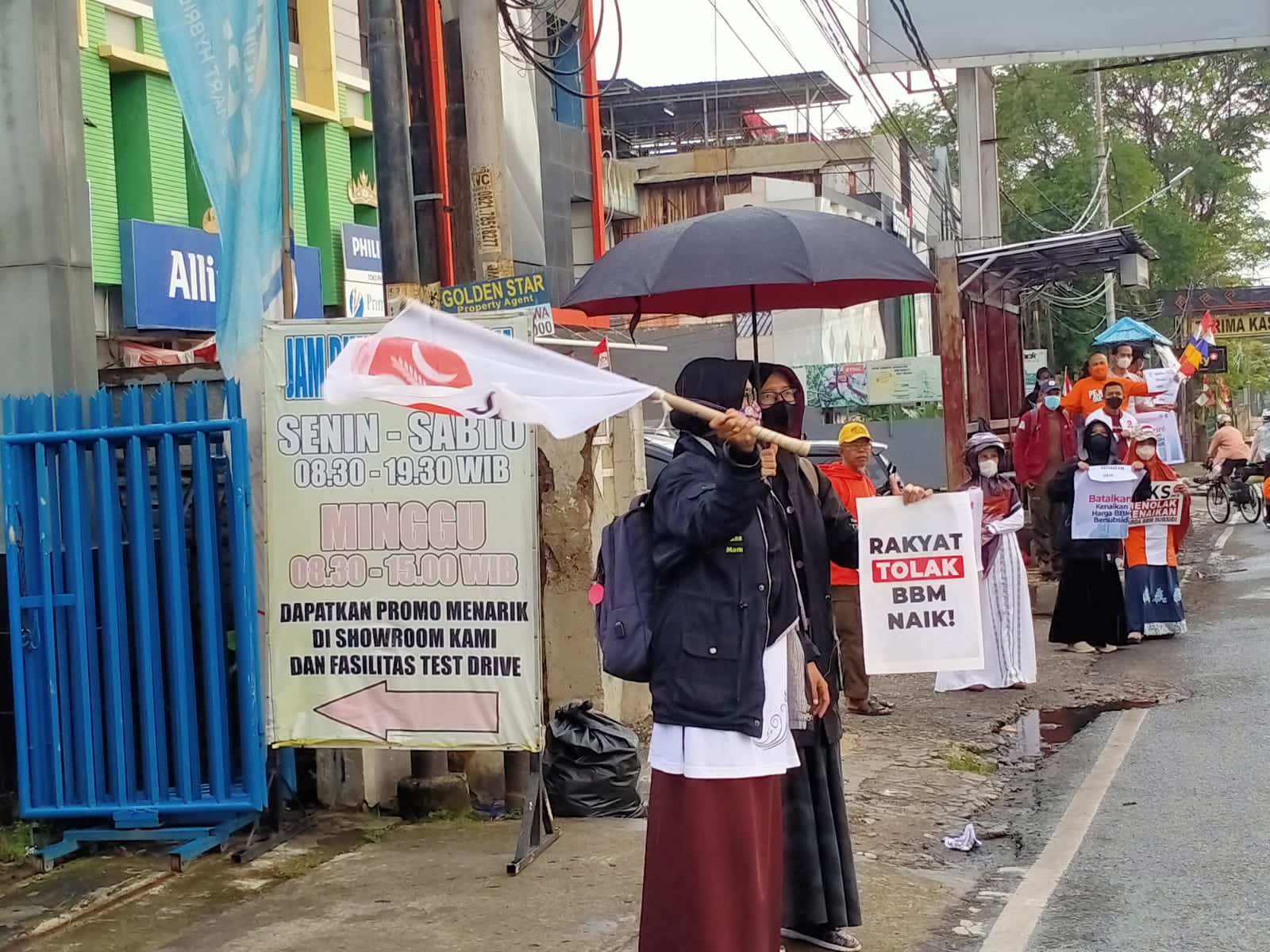 PKS Bandar Lampung Gelar Flashmob Tolak Kenaikan BBM